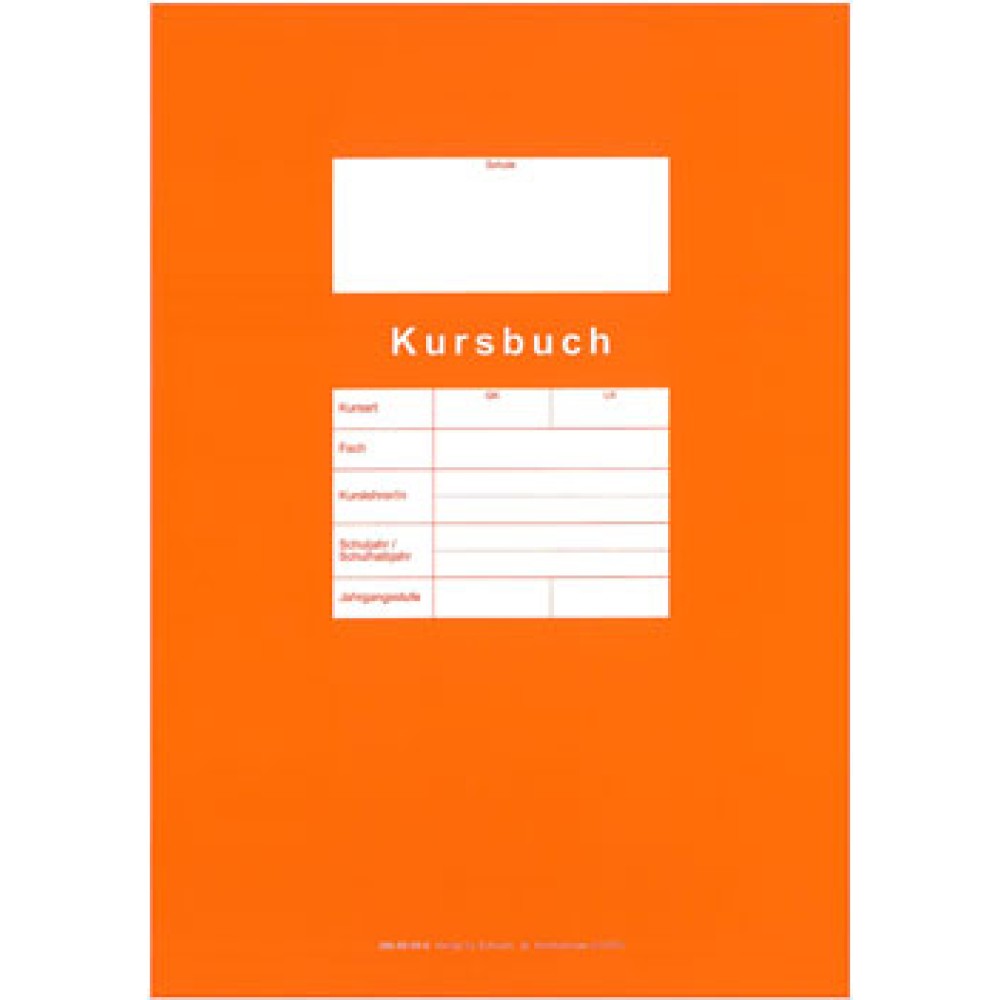 Kursbuch für Grund- und Leistungskurse, DIN A4, orange