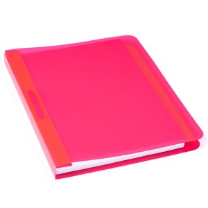 A4 Schnellhefter in 21 Farben, Schnellhefter: pink, transparent