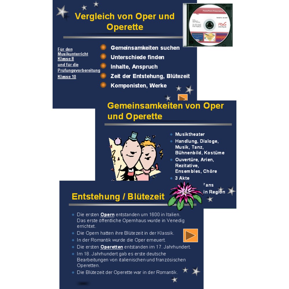 Vergleich von Oper und Operette - PowerPoint-Präsentation