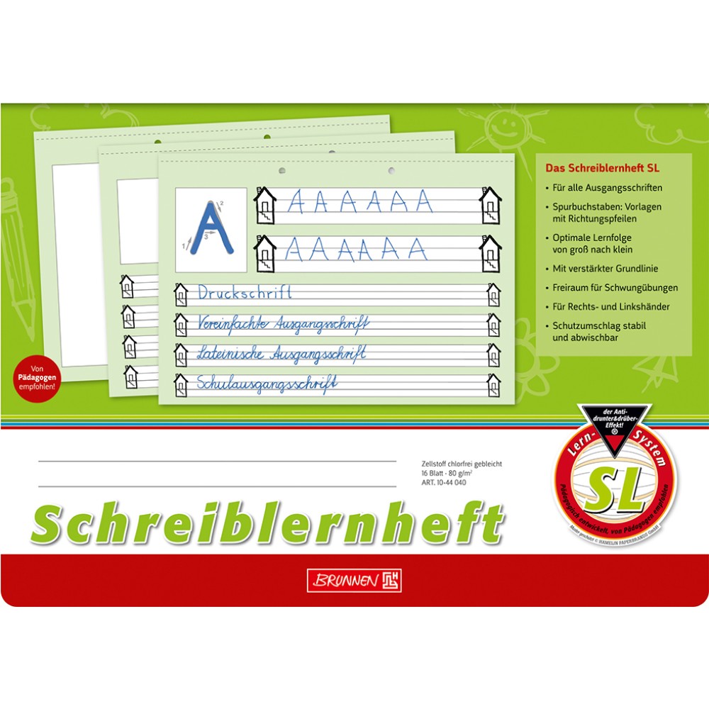 Schreiblernheft SL, Format A4, quer, FLVG-Shop